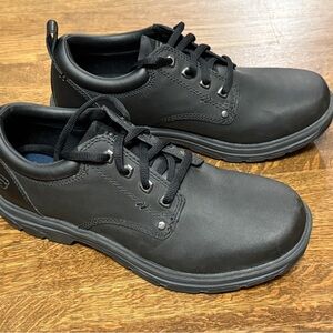 New! Skechers Black Oxford Shoes with Durable Rubber Sole